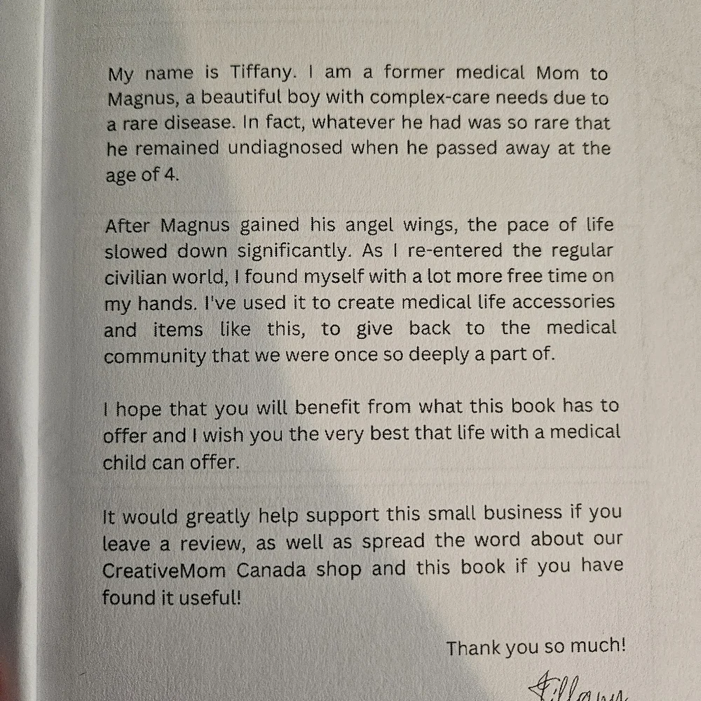 Medical Planner & Notebook Written By A Special needs parent